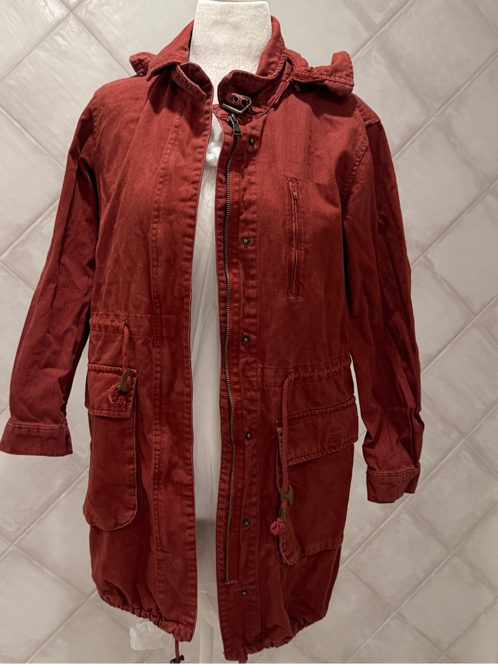 Forever 21 Rust Utility Anorak Jacket